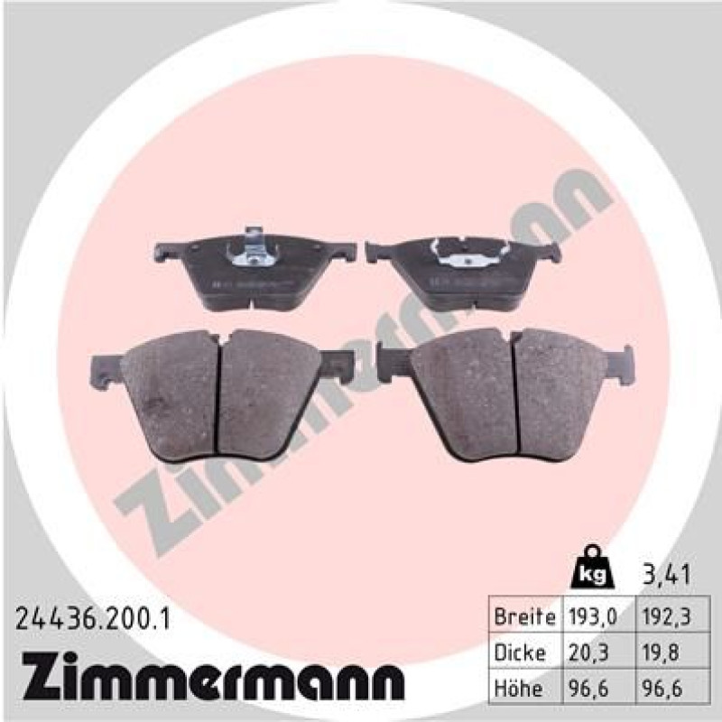 Колодки тормозные (передние) BMW 5 (F07)/7 (F01)/X5 (E70/F15)/X6 (E71/F16) 06- (ATE)