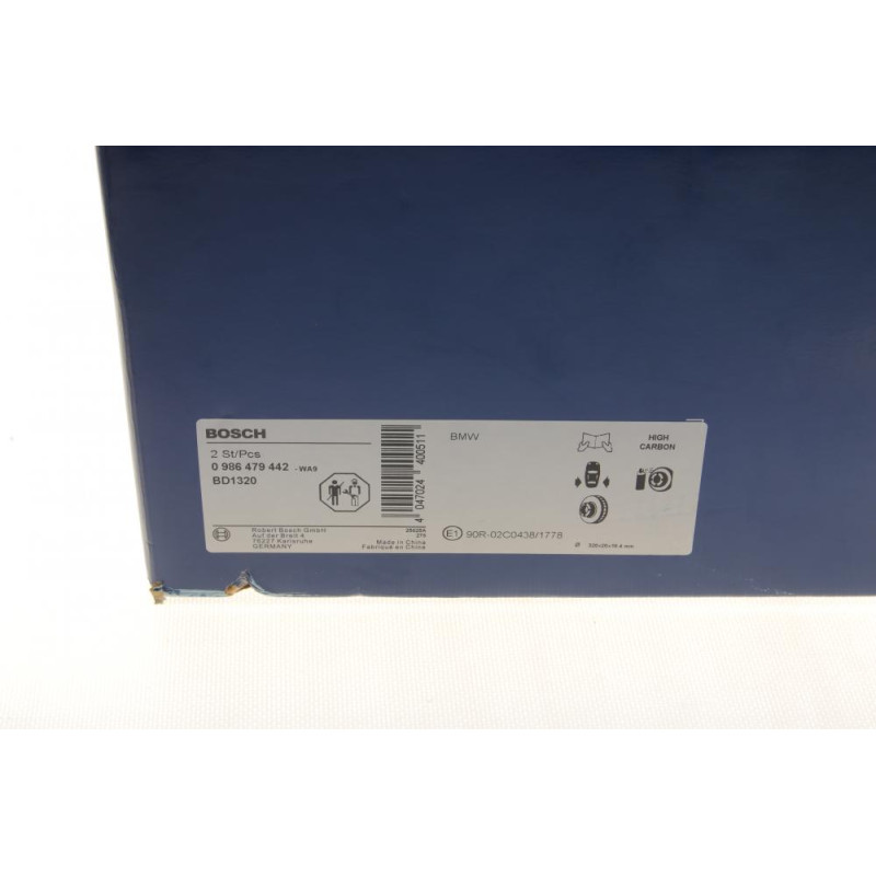 Диск тормозной (задний) BMW X5 (E70/F15) 07- (320x20) M57/N20/N47/N52/N55/N57