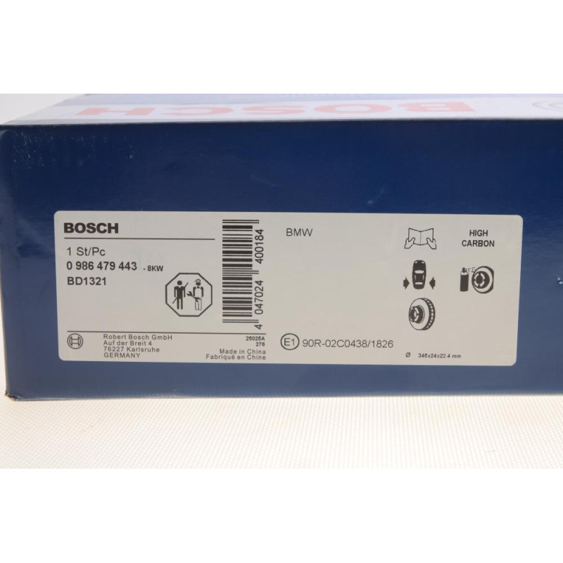 Диск тормозной (задний) BMW X5 (E70/F15/F85) 4.8-5.0/3.0d 06-13 (345x24) M57/N55/N57/N62/N63